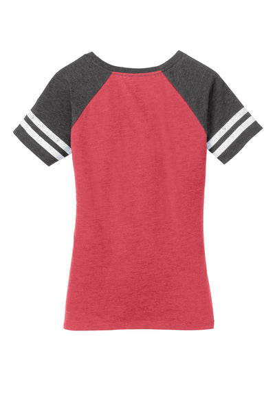 District  Women's Game V-Neck Tee. DM476