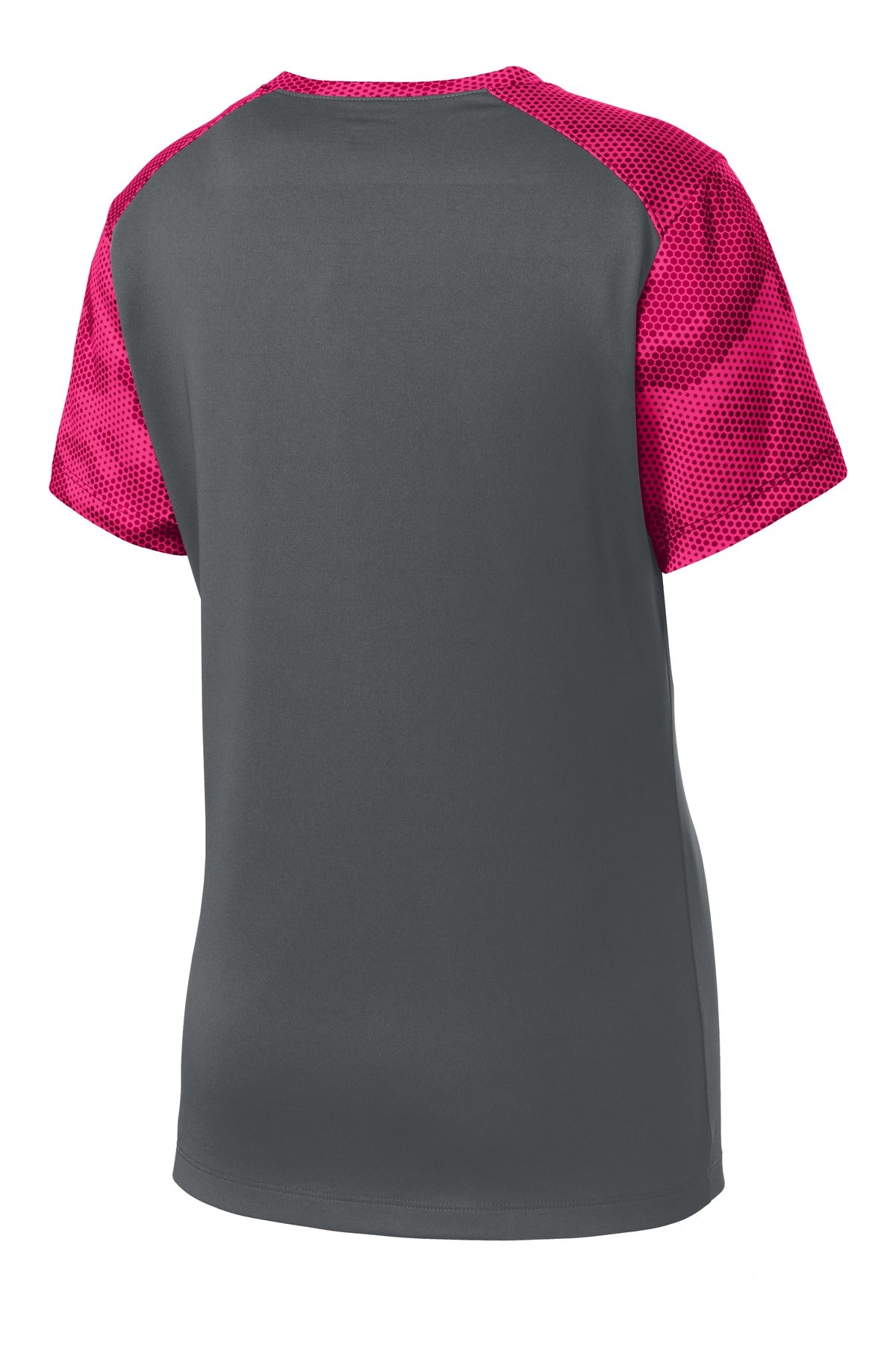 Sport-Tek Women's CamoHex Colorblock V-Neck Tee LST371
