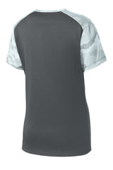 Sport-Tek Women's CamoHex Colorblock V-Neck Tee LST371