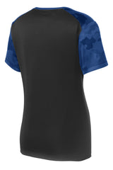 Sport-Tek Women's CamoHex Colorblock V-Neck Tee LST371