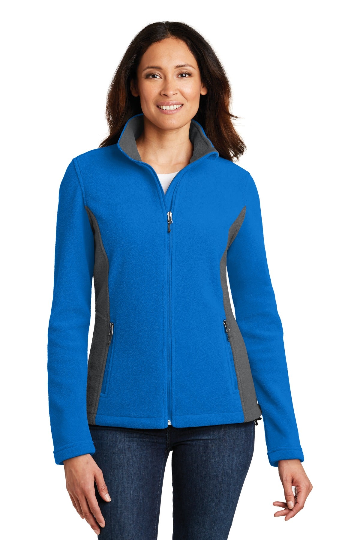 Port Authority Ladies Colorblock Value Fleece Jacket. L216