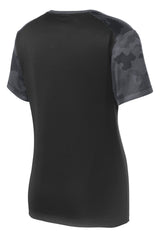 Sport-Tek Women's CamoHex Colorblock V-Neck Tee LST371