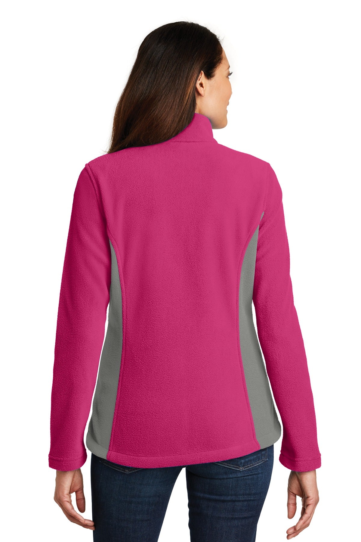 Port Authority Ladies Colorblock Value Fleece Jacket. L216