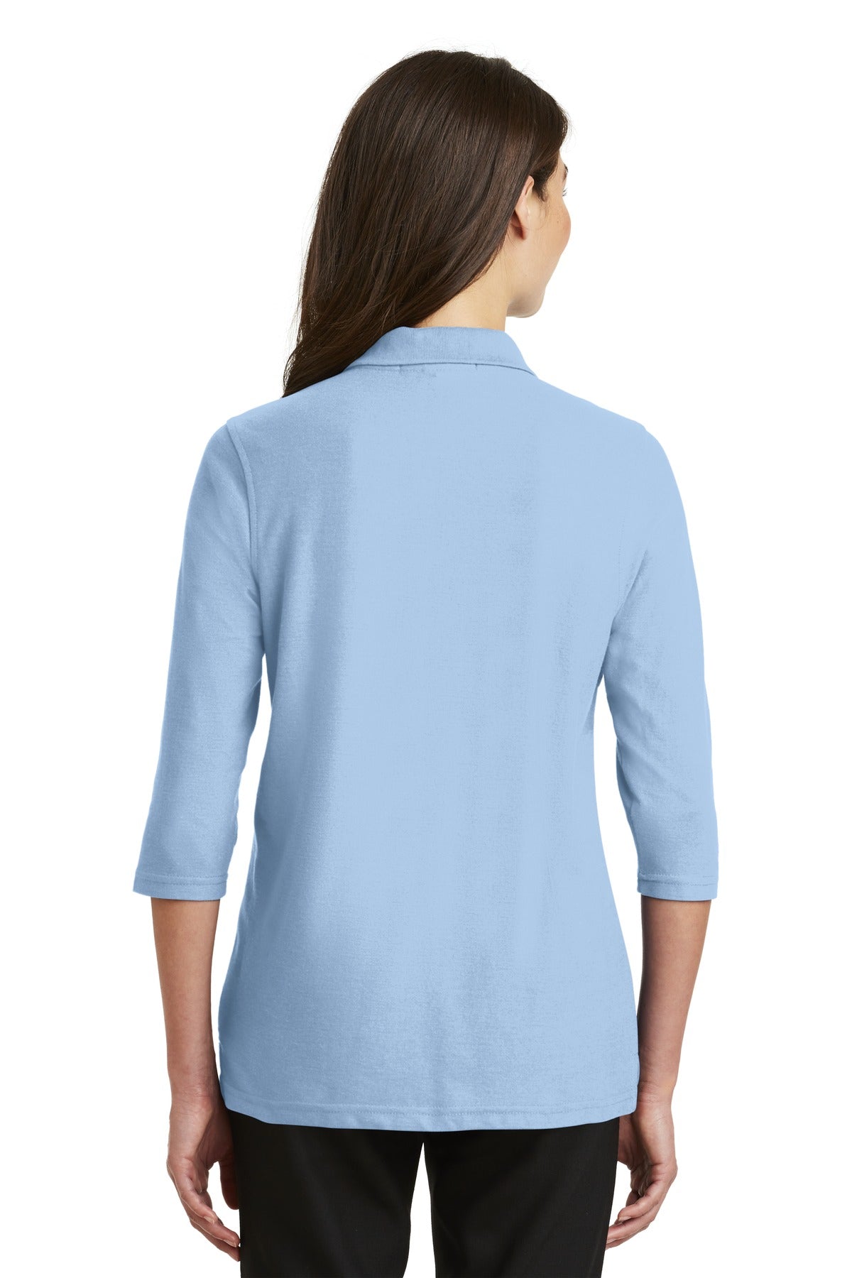 Port Authority Ladies Silk Touch 3/4-Sleeve Polo. L562