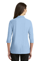 Port Authority Ladies Silk Touch 3/4-Sleeve Polo. L562