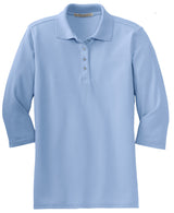 Port Authority Ladies Silk Touch 3/4-Sleeve Polo. L562