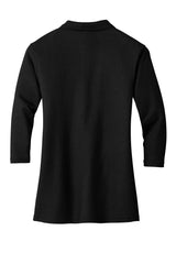 Port Authority Ladies Silk Touch 3/4-Sleeve Polo. L562