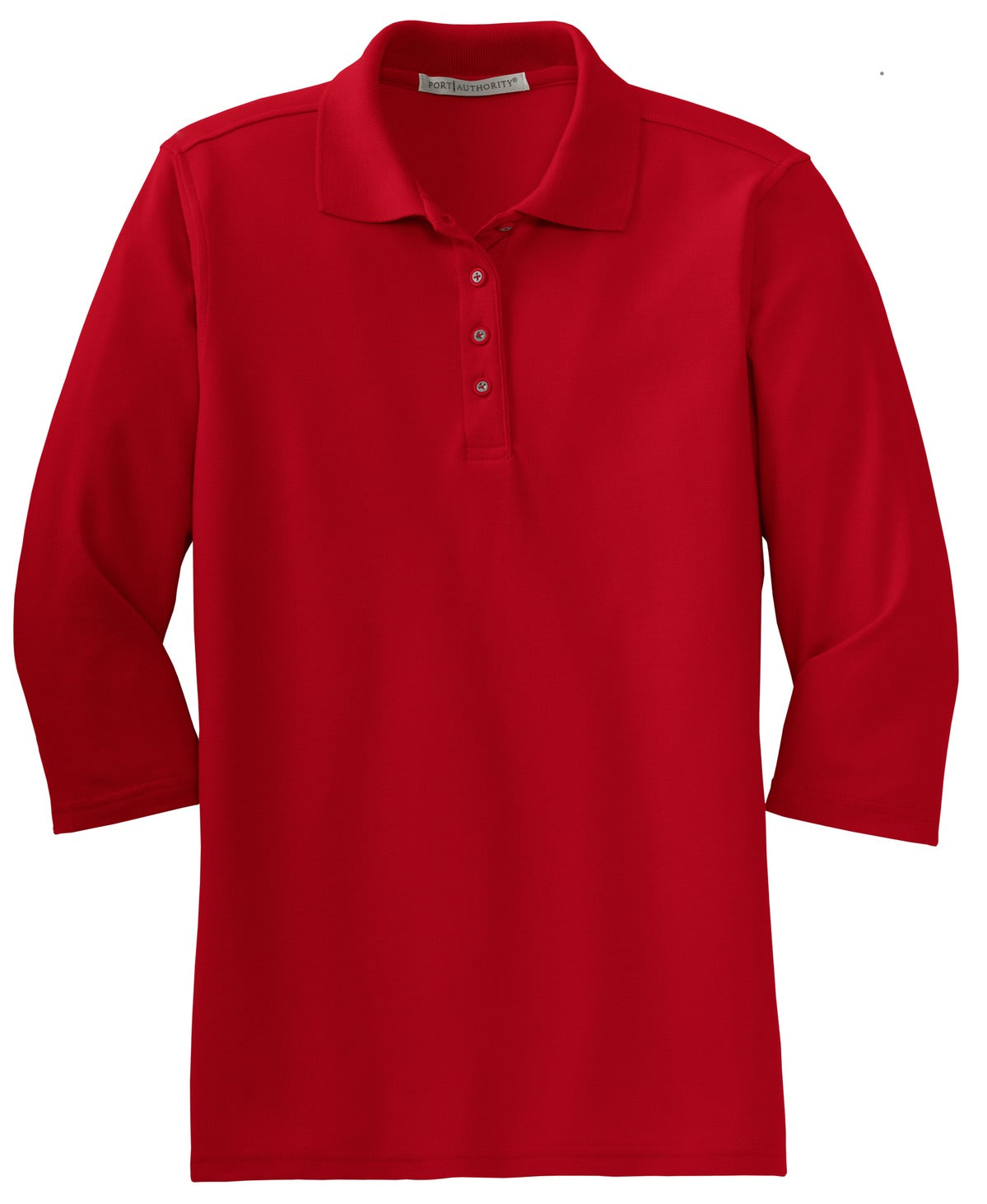 Port Authority Ladies Silk Touch 3/4-Sleeve Polo. L562