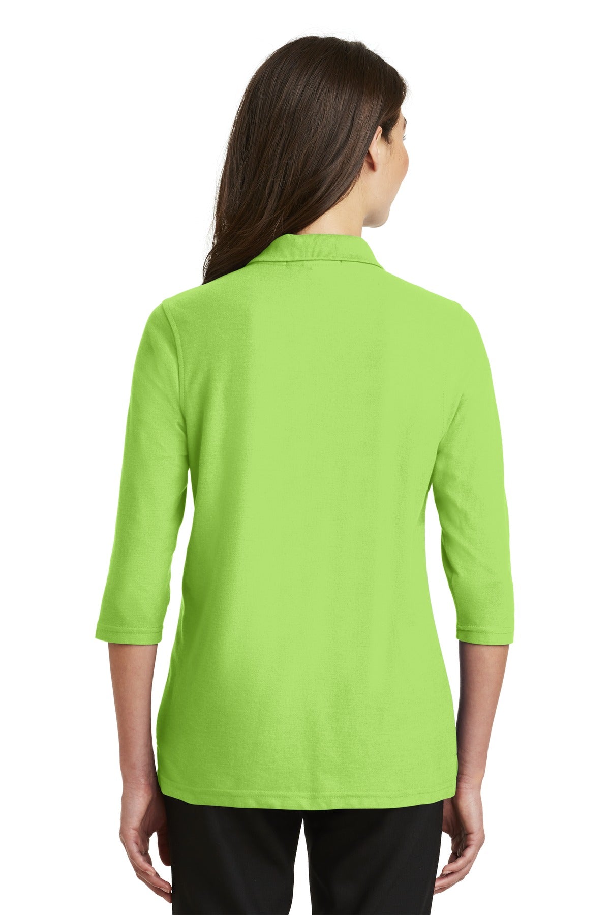 Port Authority Ladies Silk Touch 3/4-Sleeve Polo. L562