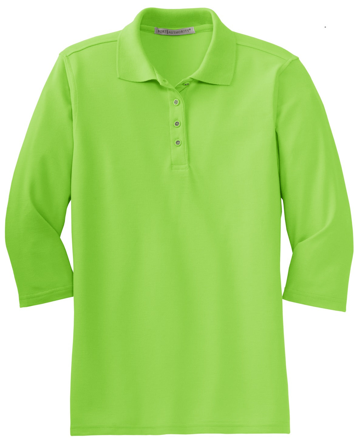 Port Authority Ladies Silk Touch 3/4-Sleeve Polo. L562