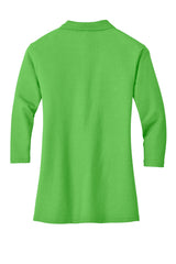 Port Authority Ladies Silk Touch 3/4-Sleeve Polo. L562