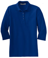 Port Authority Ladies Silk Touch 3/4-Sleeve Polo. L562