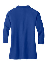 Port Authority Ladies Silk Touch 3/4-Sleeve Polo. L562