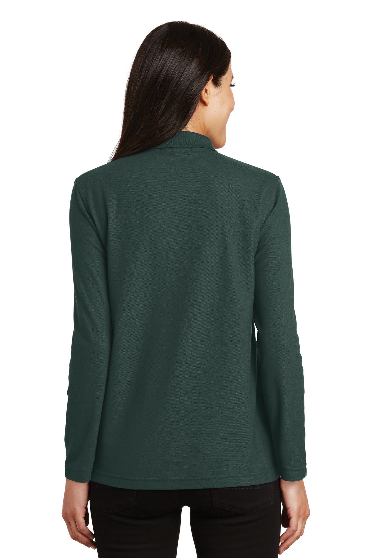 Port Authority Ladies  Silk Touch Long Sleeve Polo.  L500LS
