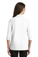 Port Authority Ladies Silk Touch 3/4-Sleeve Polo. L562
