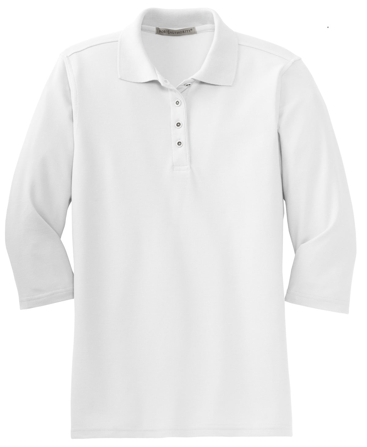 Port Authority Ladies Silk Touch 3/4-Sleeve Polo. L562