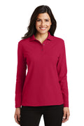 Port Authority Ladies  Silk Touch Long Sleeve Polo.  L500LS