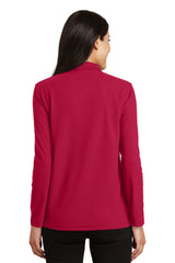 Port Authority Ladies  Silk Touch Long Sleeve Polo.  L500LS