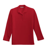 Port Authority Ladies  Silk Touch Long Sleeve Polo.  L500LS