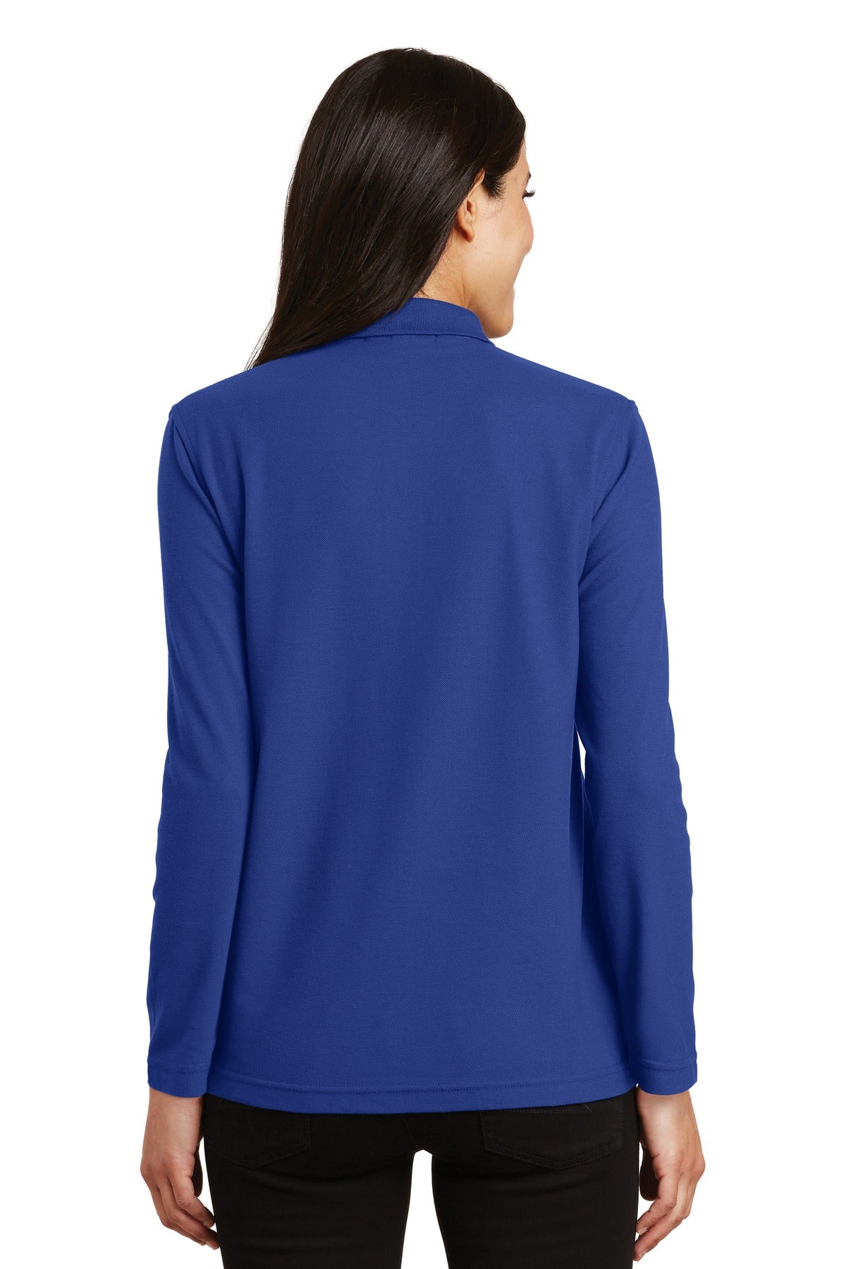 Port Authority Ladies  Silk Touch Long Sleeve Polo.  L500LS