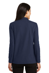 Port Authority Ladies  Silk Touch Long Sleeve Polo.  L500LS