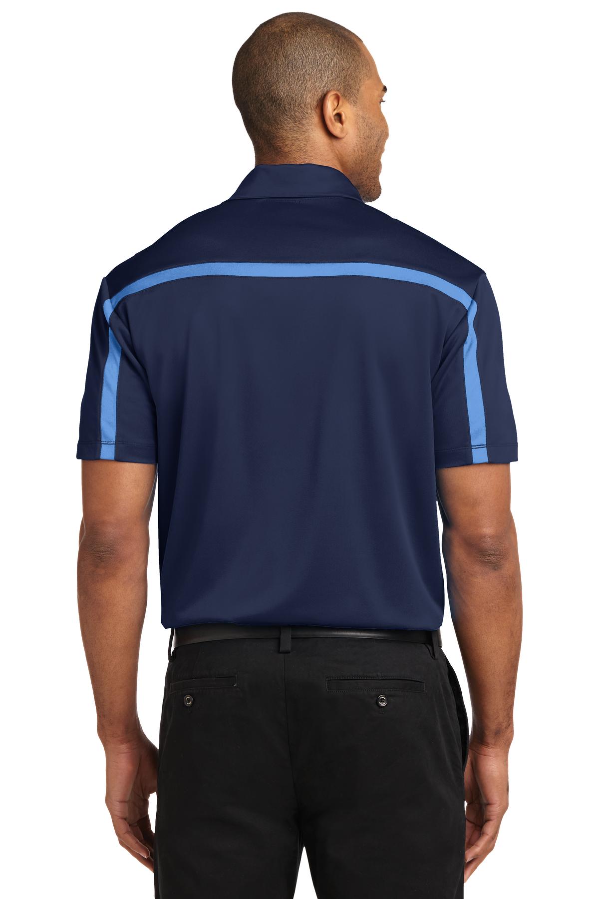 Port Authority Men's Silk Touch Performance Colorblock Stripe Polo. K547