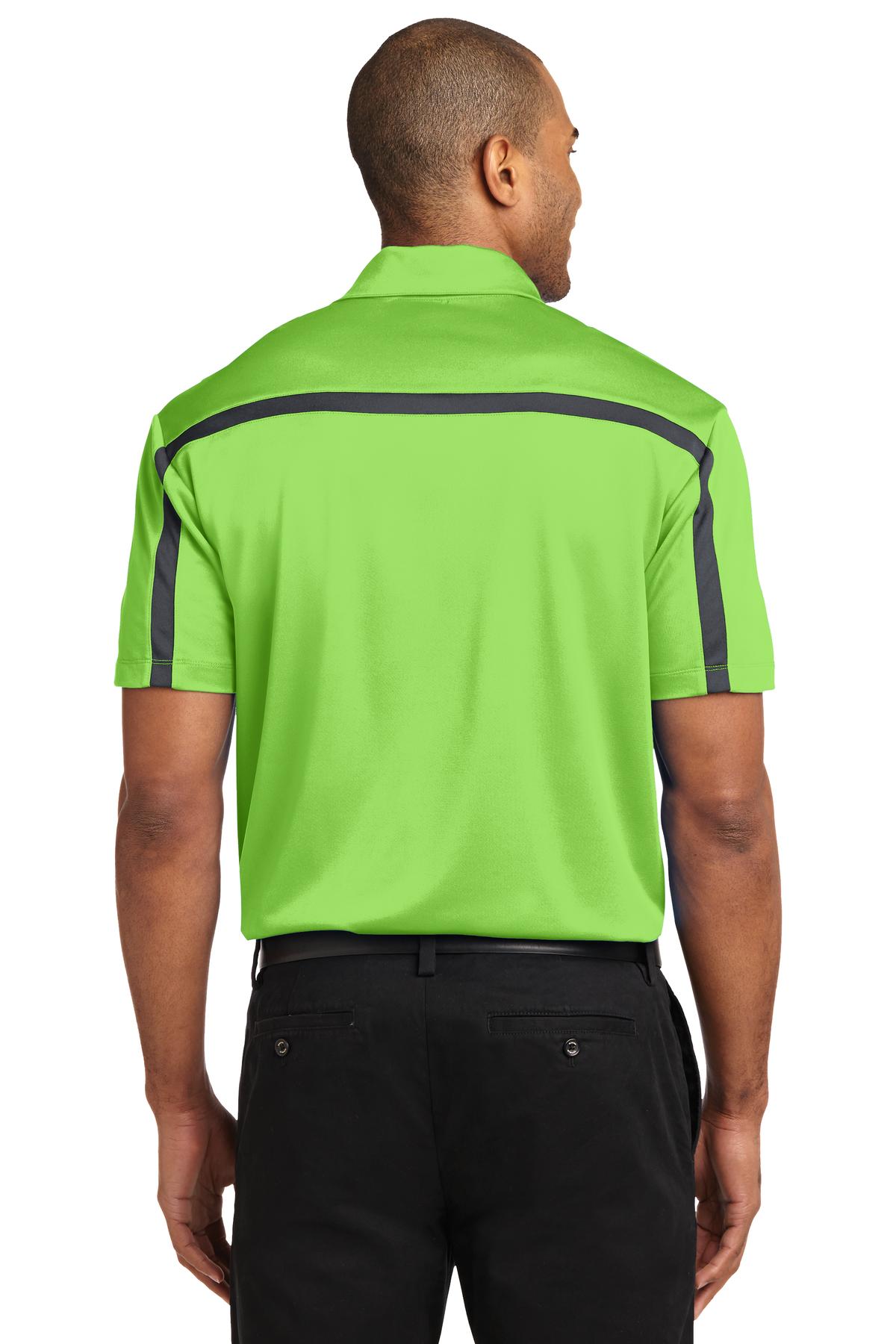 Port Authority Men's Silk Touch Performance Colorblock Stripe Polo. K547