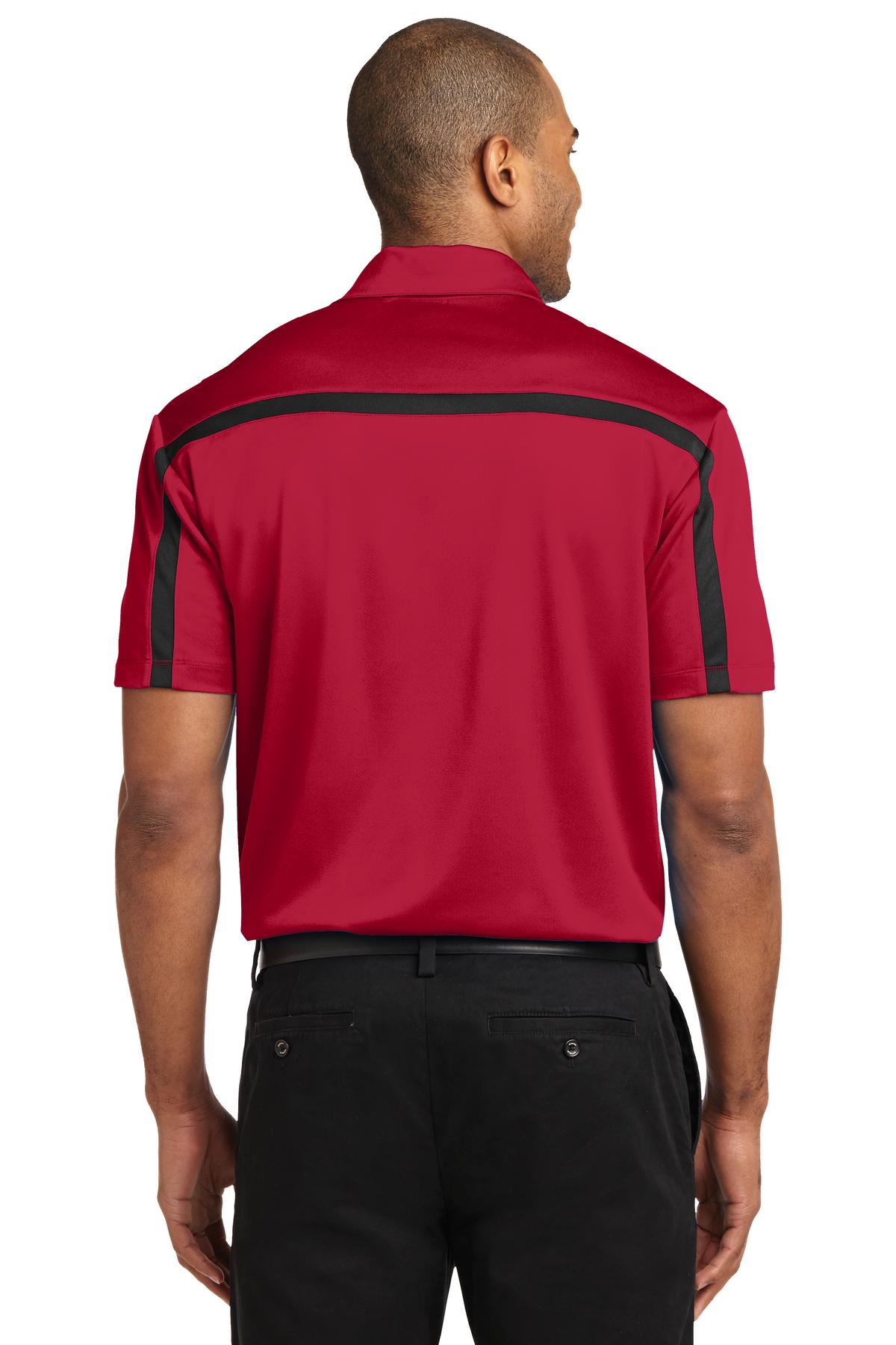 Port Authority Men's Silk Touch Performance Colorblock Stripe Polo. K547