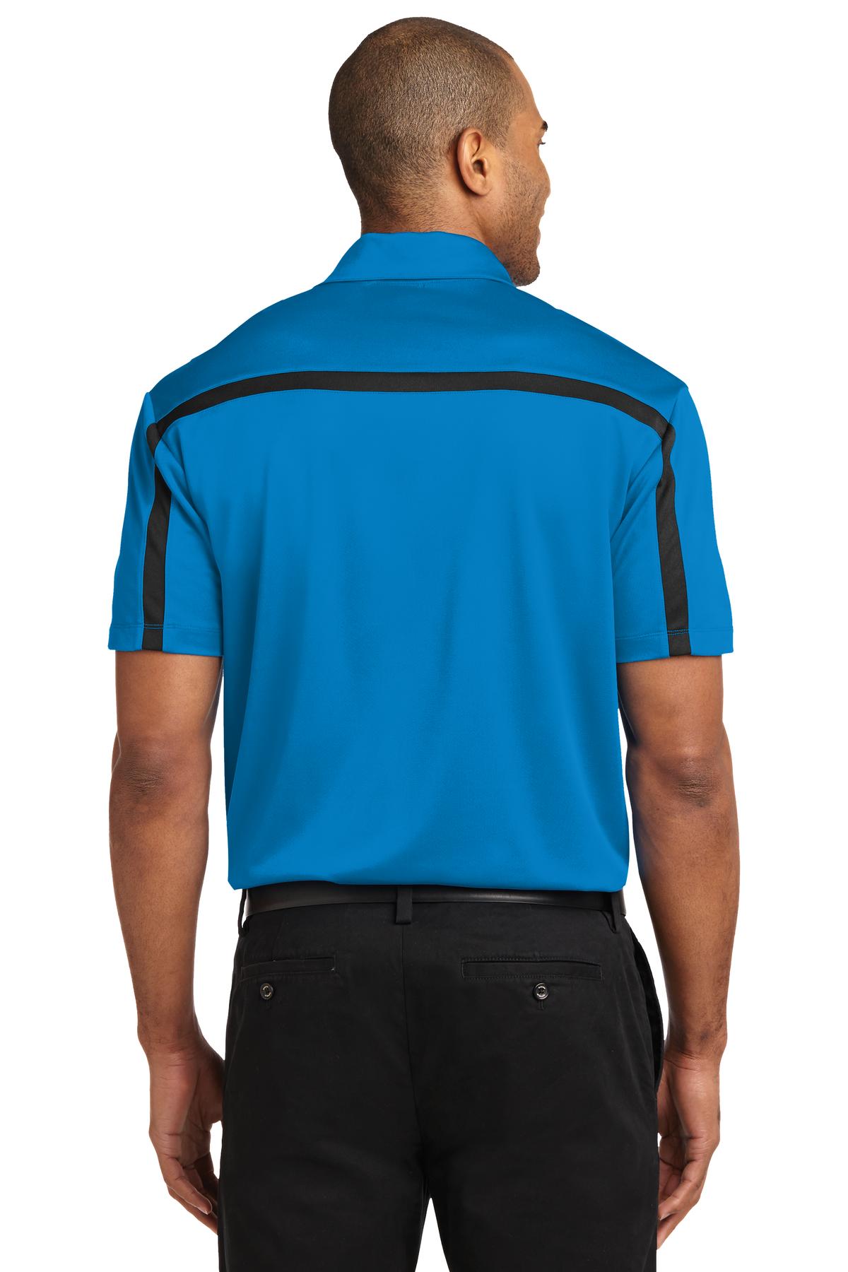 Port Authority Men's Silk Touch Performance Colorblock Stripe Polo. K547