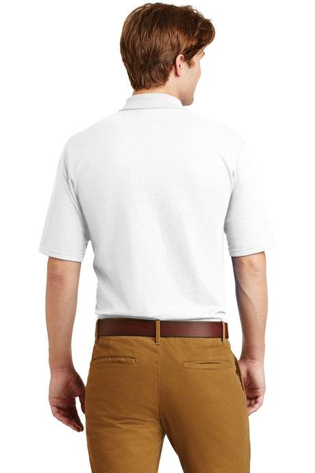 Jerzees Men's SpotShield 5.4-Ounce Jersey Knit Sport Shirt with Pocket. 436MP JERZEES
