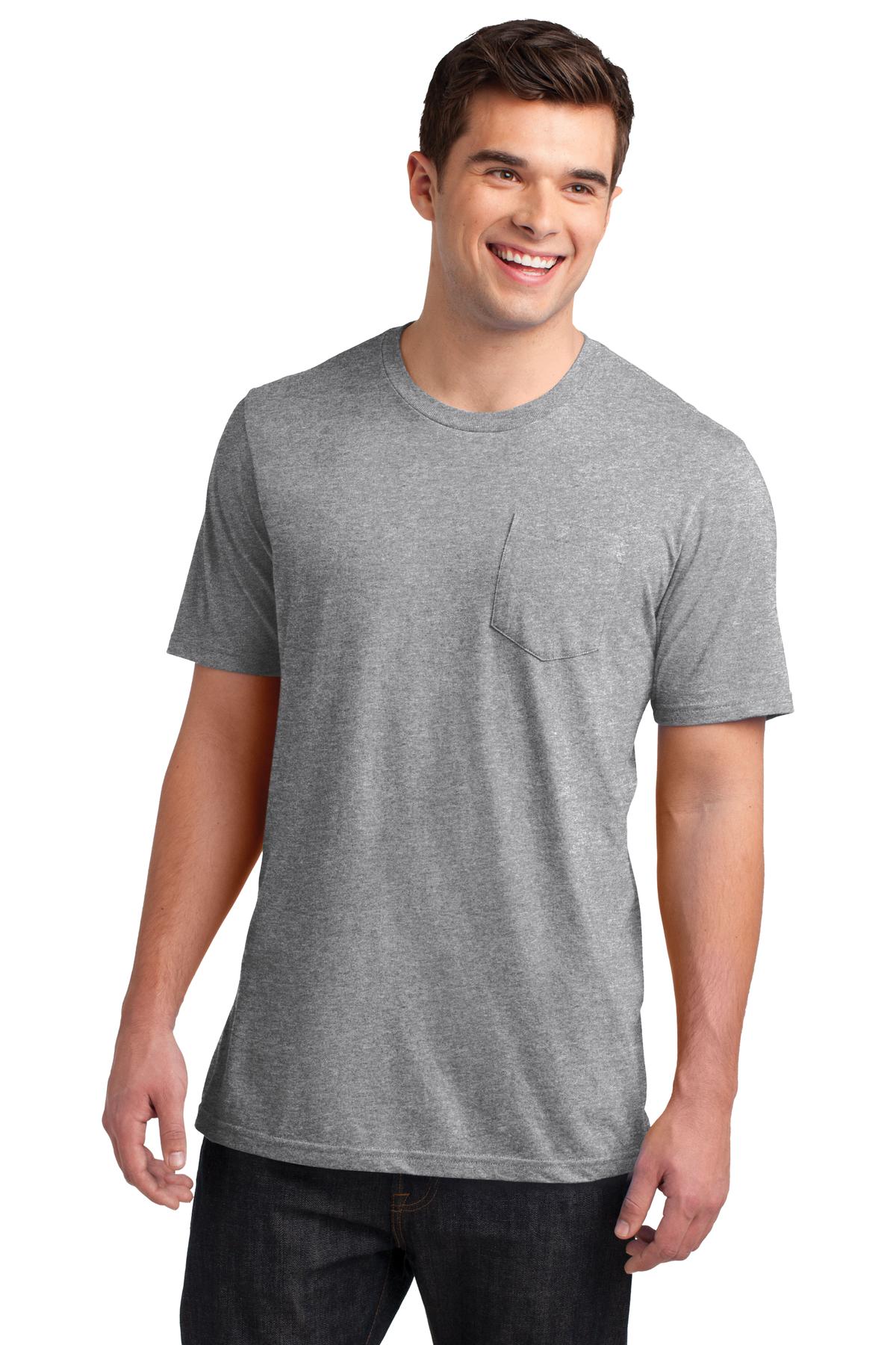 District Men's Very Important Tee with Pocket. DT6000P District