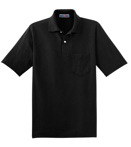 Jerzees Men's SpotShield 5.4-Ounce Jersey Knit Sport Shirt with Pocket. 436MP JERZEES