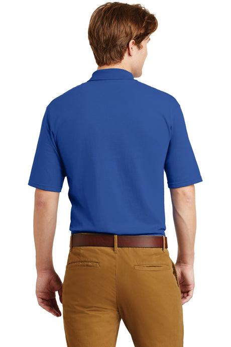 Jerzees Men's SpotShield 5.4-Ounce Jersey Knit Sport Shirt with Pocket. 436MP JERZEES