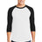 American Apparel Men's Poly-Cotton 3/4-Sleeve Raglan T-Shirt American Apparel
