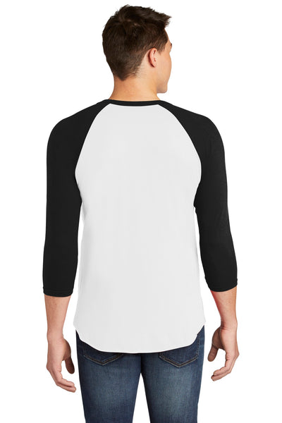 American Apparel Men's  Poly-Cotton 3/4-Sleeve Raglan T-Shirt