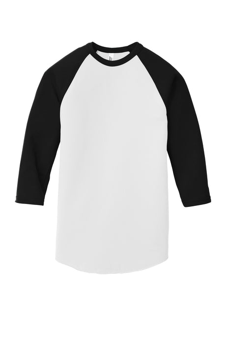 American Apparel Men's Poly-Cotton 3/4-Sleeve Raglan T-Shirt American Apparel