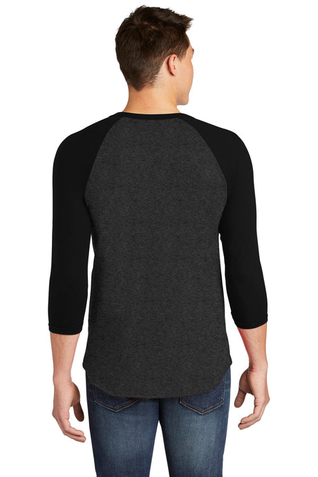 American Apparel Men's Poly-Cotton 3/4-Sleeve Raglan T-Shirt American Apparel