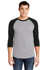 American Apparel Men's Poly-Cotton 3/4-Sleeve Raglan T-Shirt American Apparel