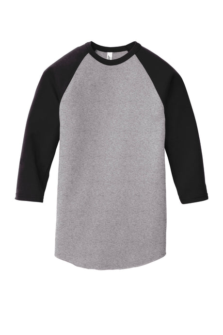American Apparel Men's Poly-Cotton 3/4-Sleeve Raglan T-Shirt American Apparel