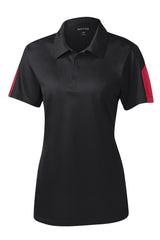 Sport-Tek Women's PosiCharge Active Textured Colorblock Polo LST695
