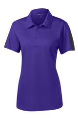 Sport-Tek Women's PosiCharge Active Textured Colorblock Polo LST695