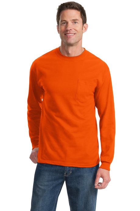Port & Company Men's Tall Long Sleeve Essential Pocket Tee Port & Company