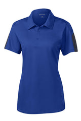 Sport-Tek Women's PosiCharge Active Textured Colorblock Polo LST695