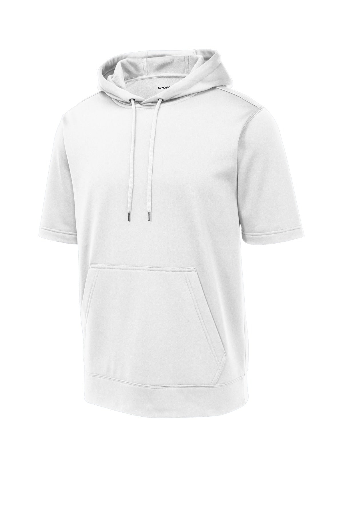 Sport-Tek Men's Sport-Wick Fleece Short Sleeve Hooded Pullover