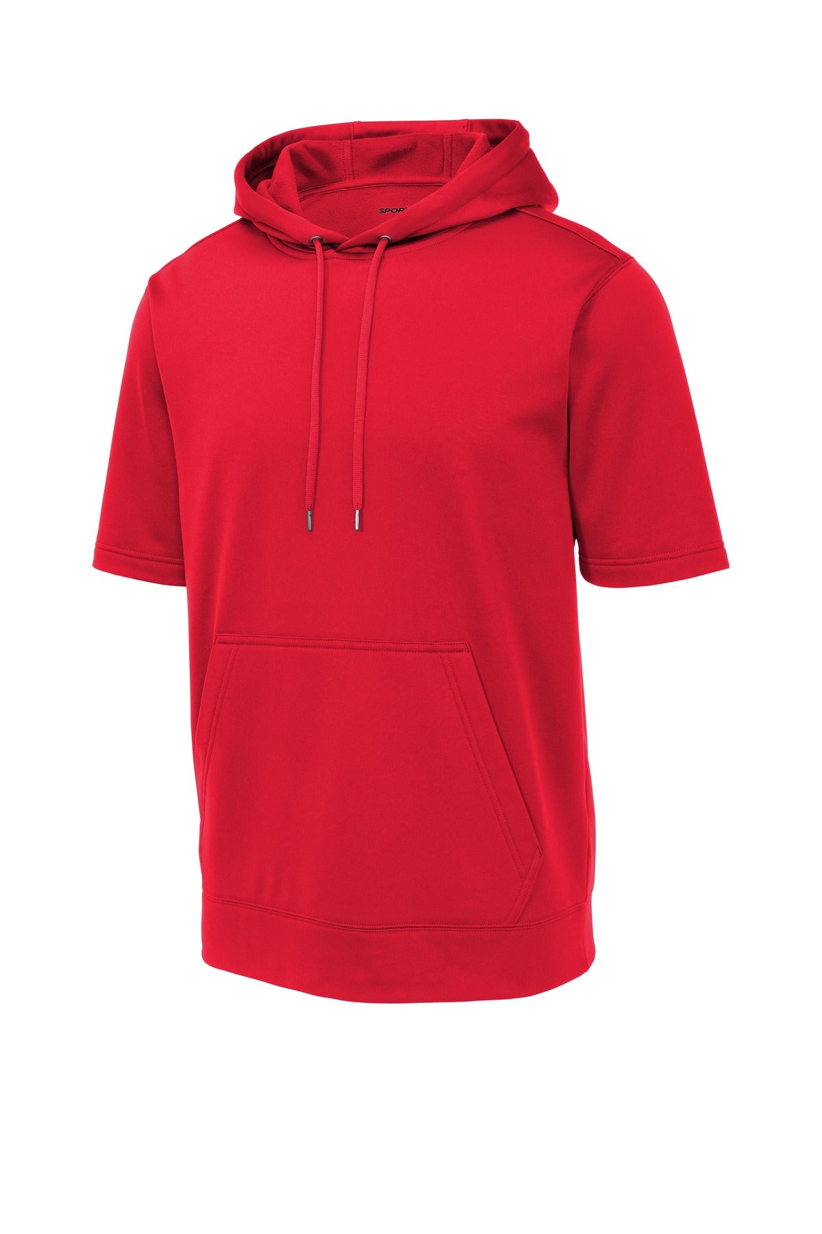 Sport-Tek Men's Sport-Wick Fleece Short Sleeve Hooded Pullover