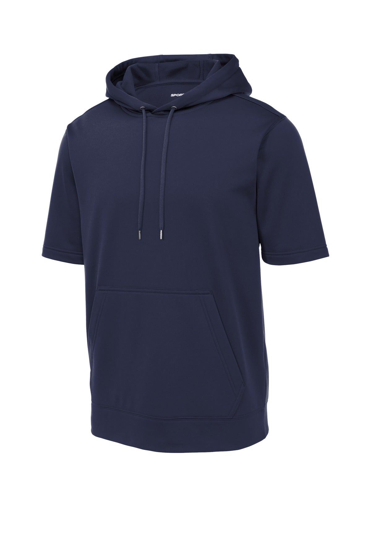 Sport-Tek Men's Sport-Wick Fleece Short Sleeve Hooded Pullover