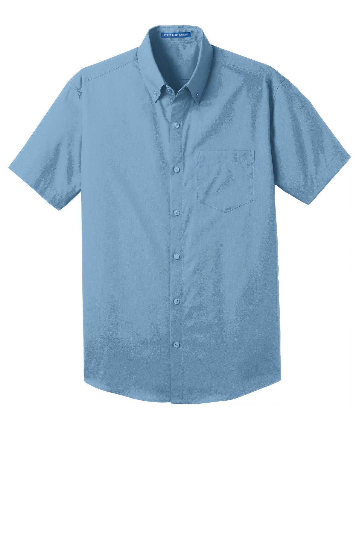 Port Authority Men's Short Sleeve Carefree Poplin Shirt. W101