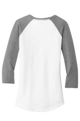 District Women's Fitted Very Important Tee 3/4-Sleeve Raglan. DT6211 District
