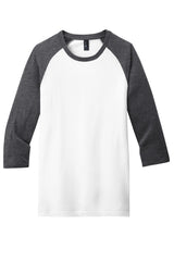 District Men's Very Important Tee 3/4-Sleeve Raglan. DT6210 District
