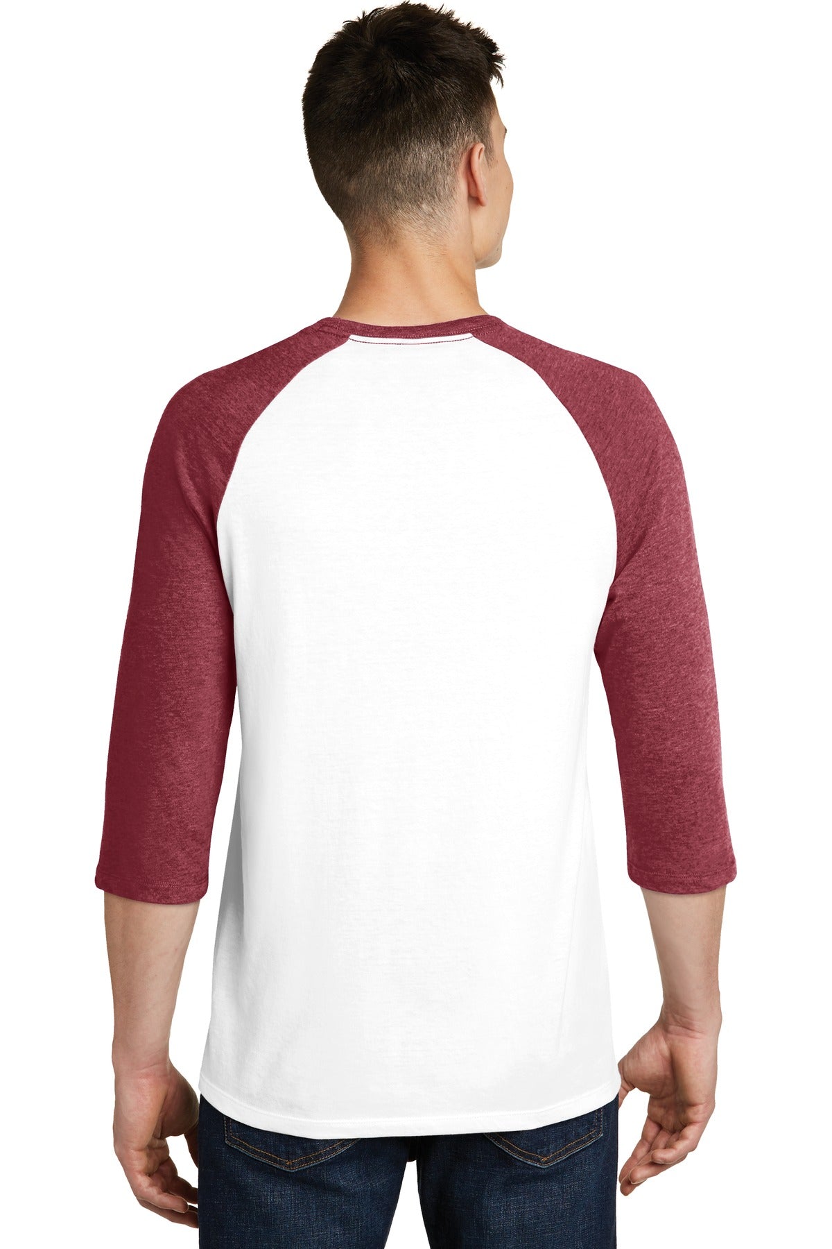 District Men's Very Important Tee 3/4-Sleeve Raglan. DT6210 District